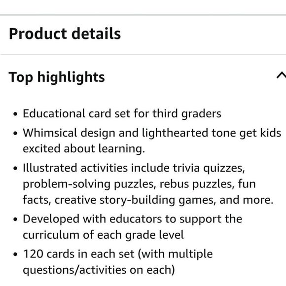 Melissa & Doug Smarty Pants Grade 3 Card Set - 120 Educational, Brain-Build - Picture 6 of 6